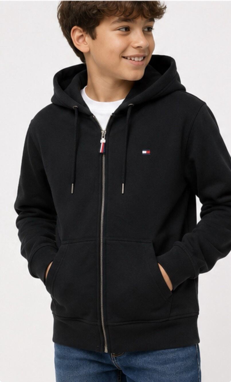 Tommy Hilfiger Juniors XXL Quinn Logo Red Pullover Hoodie Fleece Youth